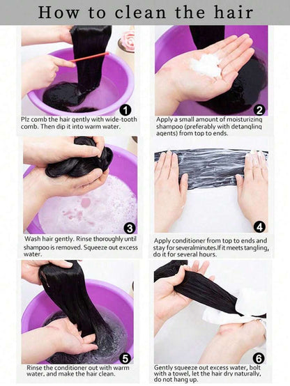 Ponytail Hair Extension + FREE Messy Hair Bun (Juda)