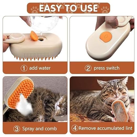 3 in 1 Pet Grooming Brush for Dogs and Cats