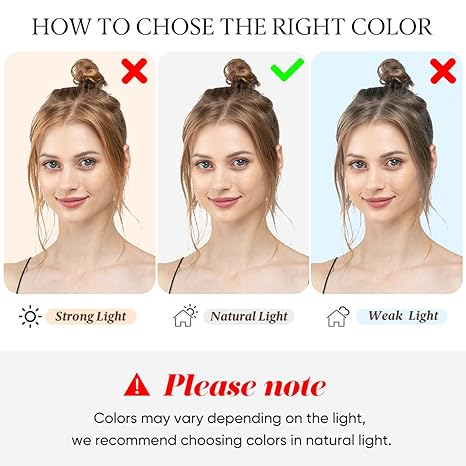 Messy Bun Scrunchie for Girls and Women - Natural Black