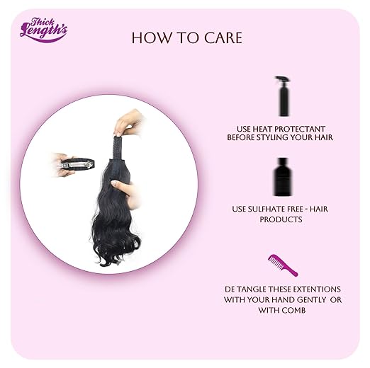 20 inch Flat Clip Ponytail Hair Extension