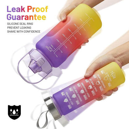 Set of 3 Motivational Water Bottle Sipper – 2 Litre, 700ml & 280ml