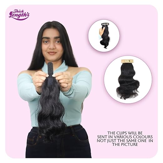 20 inch Flat Clip Ponytail Hair Extension