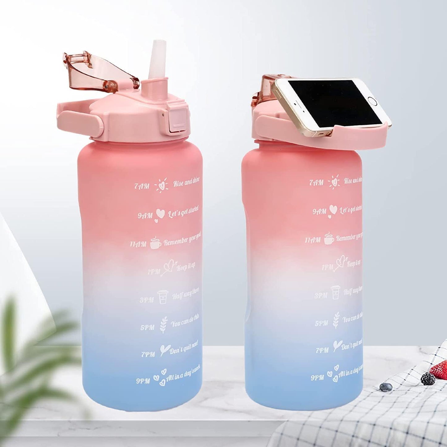 Set of 3 Motivational Water Bottle Sipper – 2 Litre, 700ml & 280ml