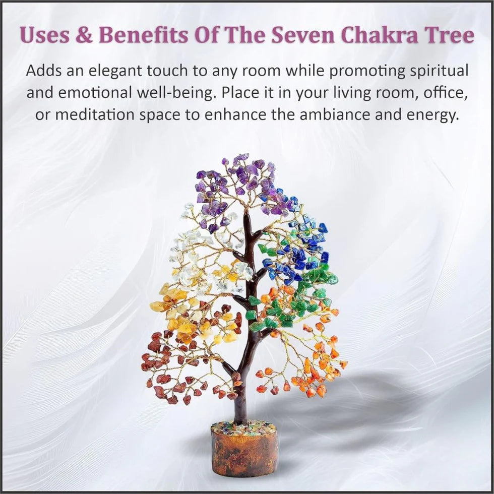 RealStone™ 7 Chakra Crystal Tree