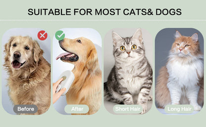3 in 1 Pet Grooming Brush for Dogs and Cats