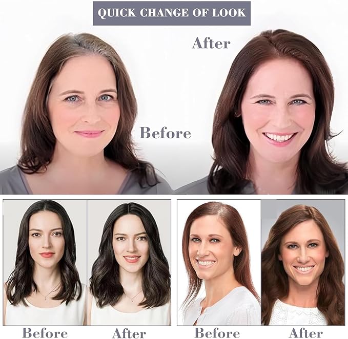 5 Clip Hair Topper – Instant Volume & Natural Coverage