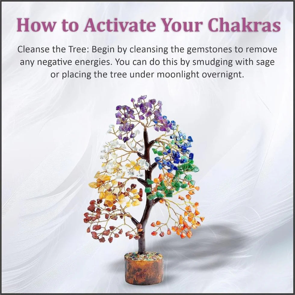 RealStone™ 7 Chakra Crystal Tree