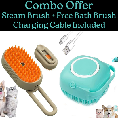 3 in 1 Pet Grooming Brush for Dogs and Cats