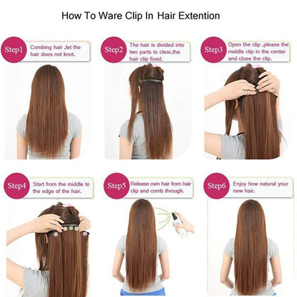 24 Inches" Clip In Hair Extensions