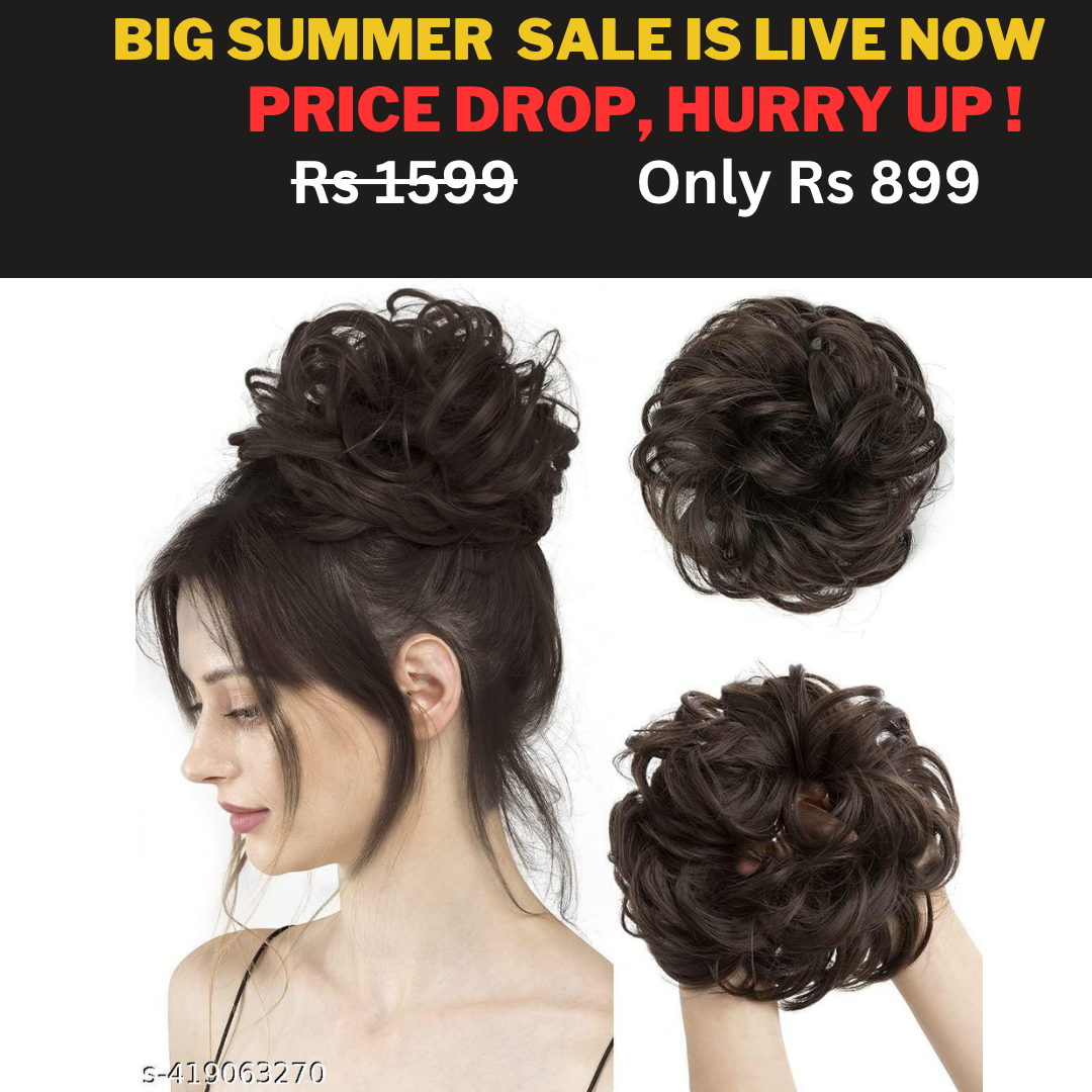 Buy 1 Get 1 Free Hair Bun Scrunchie (Pack Of 2)