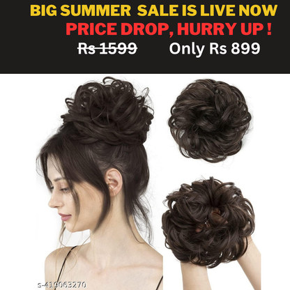 Buy 1 Get 1 Free Hair Bun Scrunchie (Pack Of 2)