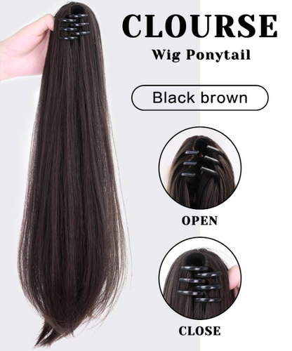 Ponytail Hair Extension + FREE Messy Hair Bun (Juda)