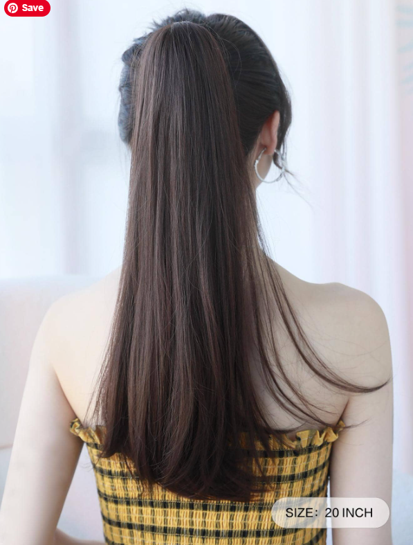 Ponytail Hair Extension + FREE Messy Hair Bun (Juda)