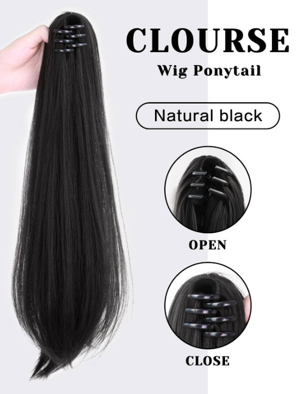 Ponytail Hair Extension + FREE Messy Hair Bun (Juda)