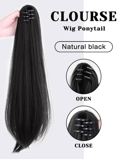 Ponytail Hair Extension + FREE Messy Hair Bun (Juda)