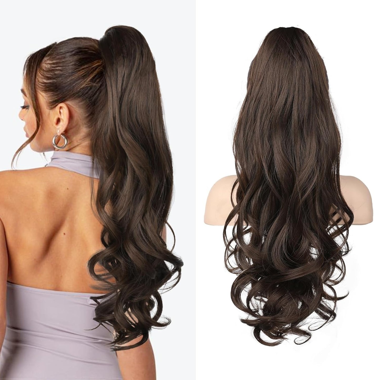Claw Clip Ponytail Extension for Women 24 Inch