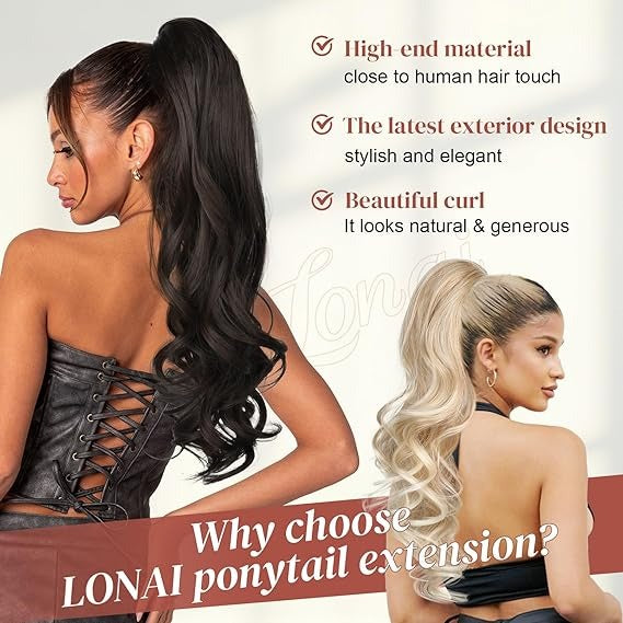 Claw Clip Ponytail Extension for Women 24 Inch