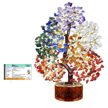 RealStone™ 7 Chakra Crystal Tree